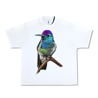 White Rivoli`s Hummingbird Urban Heavy Tee - LillyAllenDesigns