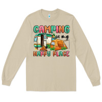 Mushroom camping is my happy place Long Sleeve Tee - MaliasSmallBusiness
