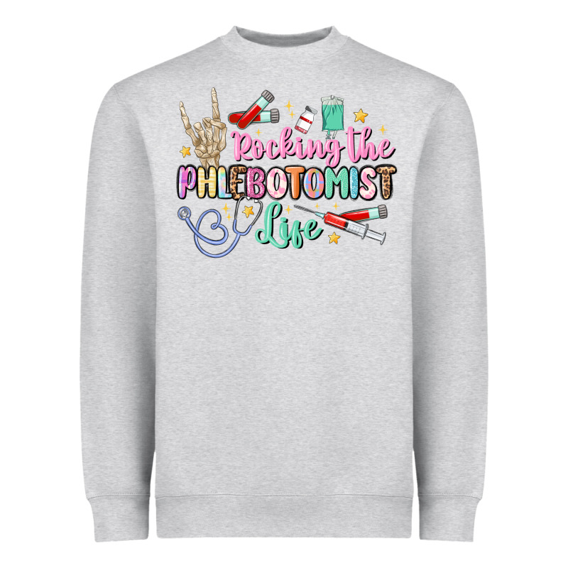 Rocking The Phlebotomist Life Heavyweight Sweatshirt by MaliasSmallBusiness | Teevron
