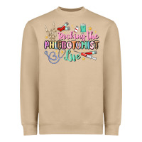 Mushroom rocking the phlebotomist life Heavyweight Sweatshirt - MaliasSmallBusiness