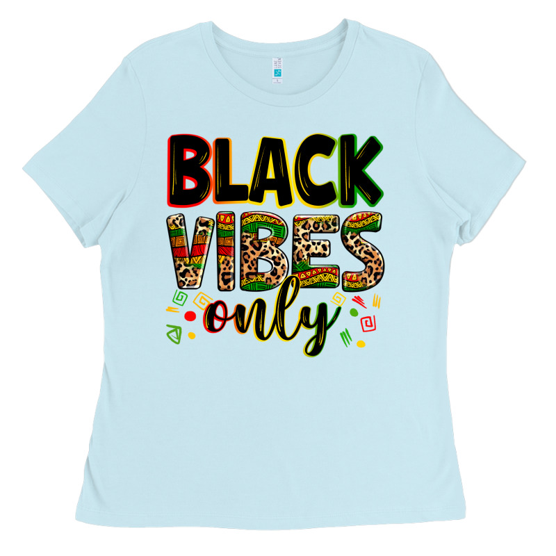 Black Vibes Only Juneteenth Ladies Tee by Zillion Design Studio | Teevron