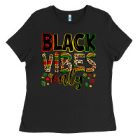 Black Black vibes only juneteenth Ladies Tee - Zillion Design Studio