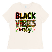 Bone Black vibes only juneteenth Ladies Tee - Zillion Design Studio