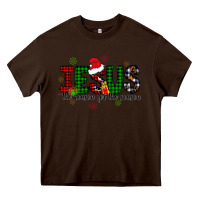 Chocolate Brown jesus the season for the season Heavy Core Tee - CowhideDigitalArt