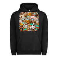 Pigment Black Western Leopard Farm Animals Seamless Pattern Urban Hoodie - FaDigitalArtStudio