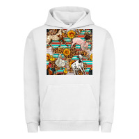 Pigment Lunar Rock Western Leopard Farm Animals Seamless Pattern Urban Hoodie - FaDigitalArtStudio