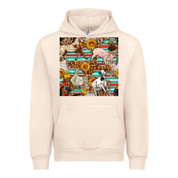 Sandshell Western Leopard Farm Animals Seamless Pattern Urban Hoodie - FaDigitalArtStudio