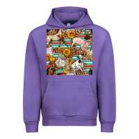 Tulip Western Leopard Farm Animals Seamless Pattern Urban Hoodie - FaDigitalArtStudio