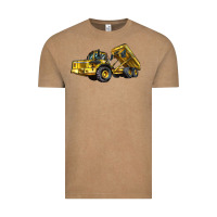 Vintage Coffee Articulated Hauler Vintage Tee - LillyAllenDesigns