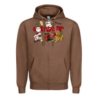 Chestnut Counselor Christmas Zipper Hoodie - LillyAllenDesigns