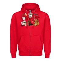 Red Counselor Christmas Zipper Hoodie - LillyAllenDesigns