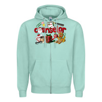 Seafoam Counselor Christmas Zipper Hoodie - LillyAllenDesigns