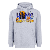 Heather Grey Home Sweet Home Heavyweight Hoodie - texasbilliewilder