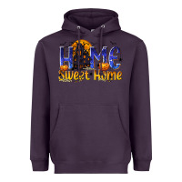 Plum Home Sweet Home Heavyweight Hoodie - texasbilliewilder