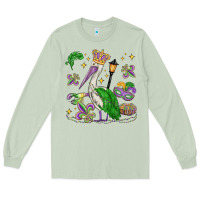 Matcha mardi gras pelican Long Sleeve Tee - MaliasSmallBusiness