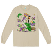 Mushroom mardi gras pelican Long Sleeve Tee - MaliasSmallBusiness