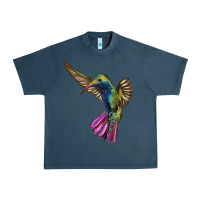 Midnight Navy Broad Billed Hummingbird Urban Heavy Tee - LillyAllenDesigns
