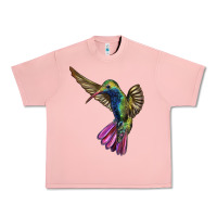 Salmon Broad Billed Hummingbird Urban Heavy Tee - LillyAllenDesigns
