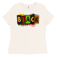 Bone Black juneteenth Ladies Tee - Zillion Design Studio