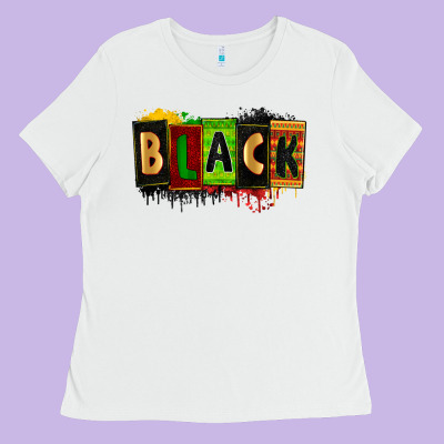 Black Juneteenth Ladies Tee Designed By Zillion Design Studio