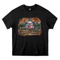 Black mom pig Heavy Core Tee - SublimationCraftShop