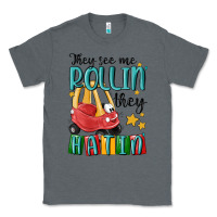 Charcoal Heather they see me rollin' they hatin' Classic Tee - MaliasSmallBusiness