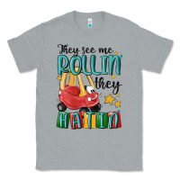 Heather Grey they see me rollin' they hatin' Classic Tee - MaliasSmallBusiness