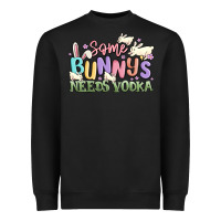 Black some bunnys needs vodka Heavyweight Sweatshirt - MaliasSmallBusiness