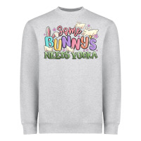 Heather Grey some bunnys needs vodka Heavyweight Sweatshirt - MaliasSmallBusiness