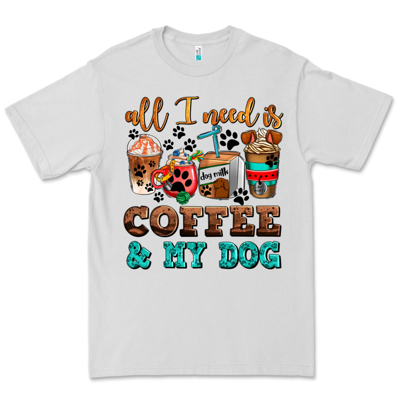 All I Need Is Coffee And My Dog Premium Tee by AdoDesignShop | Teevron