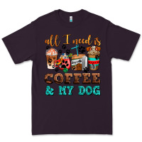 Plum all i need is coffee and my dog Premium Tee - AdoDesignShop