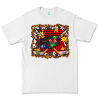 White hockey christmas with lights and stars Premium Tee - FaDigitalArtStudio