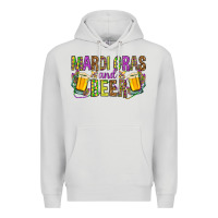 Dove Grey mardi gras and beer hjf Premium Hoodie - HowdyJamesFarm