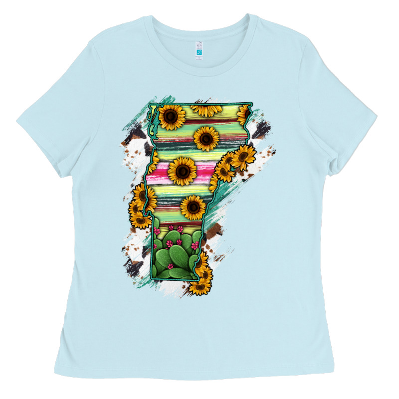 Vermont State Map Ladies Tee by RanaPortraitStore | Teevron