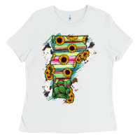 White Vermont State Map Ladies Tee - RanaPortraitStore