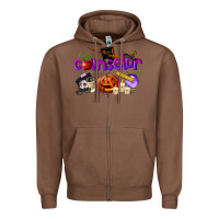 Chestnut Counselor Halloween Zipper Hoodie - LillyAllenDesigns