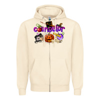 Sandshell Counselor Halloween Zipper Hoodie - LillyAllenDesigns