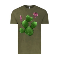 Vintage Olive heart cactus Vintage Tee - Jasminsmagicworld