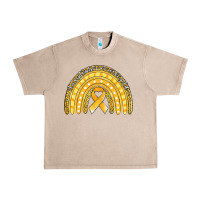 French Oak childhood cancer awareness rainbow (1) Urban Heavy Tee - Jasminsmagicworld