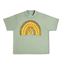 Oil Green childhood cancer awareness rainbow (1) Urban Heavy Tee - Jasminsmagicworld