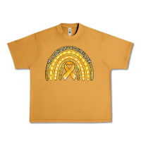 Peanut Butter childhood cancer awareness rainbow (1) Urban Heavy Tee - Jasminsmagicworld