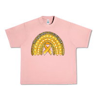 Salmon childhood cancer awareness rainbow (1) Urban Heavy Tee - Jasminsmagicworld