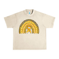 Sandshell childhood cancer awareness rainbow (1) Urban Heavy Tee - Jasminsmagicworld