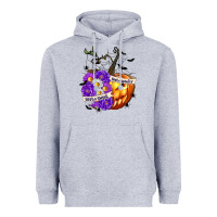 Heather Grey Sorta Sweet Sorta Spooky Heavyweight Hoodie - texasbilliewilder
