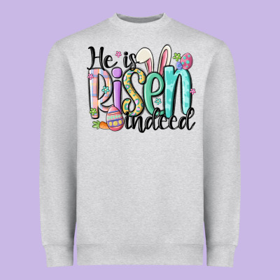 He Is Risen Indeed Heavyweight Sweatshirt Designed By Maliassmallbusiness