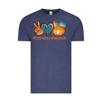 Vintage Denim peace love pumpkins Vintage Tee - AdoDesignShop