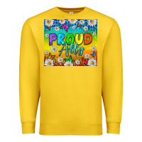 Lemon LGBTQ+ proud ally with daisy Premium Sweatshirt - NancyCooperArtShop