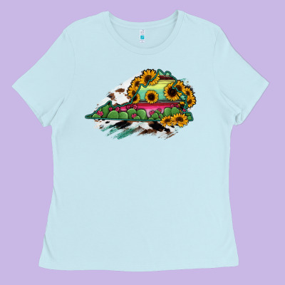 Virginia State Map Ladies Tee Designed By Ranaportraitstore