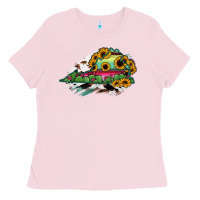 Bubblegum Pink Virginia State Map Ladies Tee - RanaPortraitStore