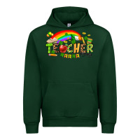 Forest Green St. Patrick's Day Teacher Urban Hoodie - OliviaCreatesArt